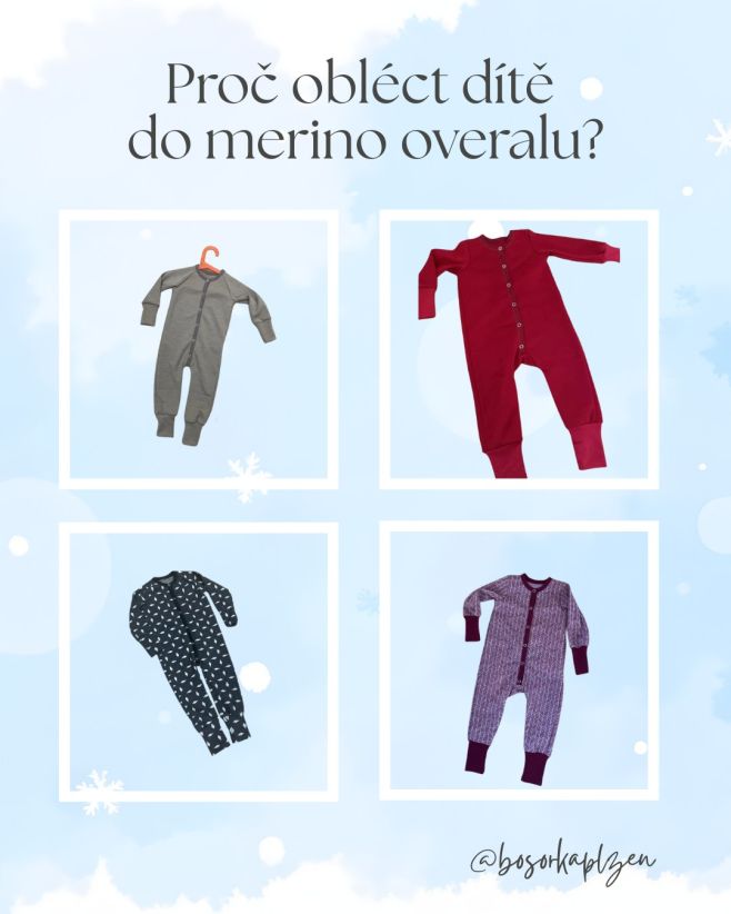 🧶 Proč obléct dítě do merino overalu? Protože jedno oblečení zvládne skoro všechno 👶🤎 ✨ Merino overal roste s dítětem Díky...